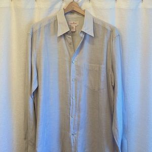 Ermenegildo Zegna long sleeve linen blend shirt
